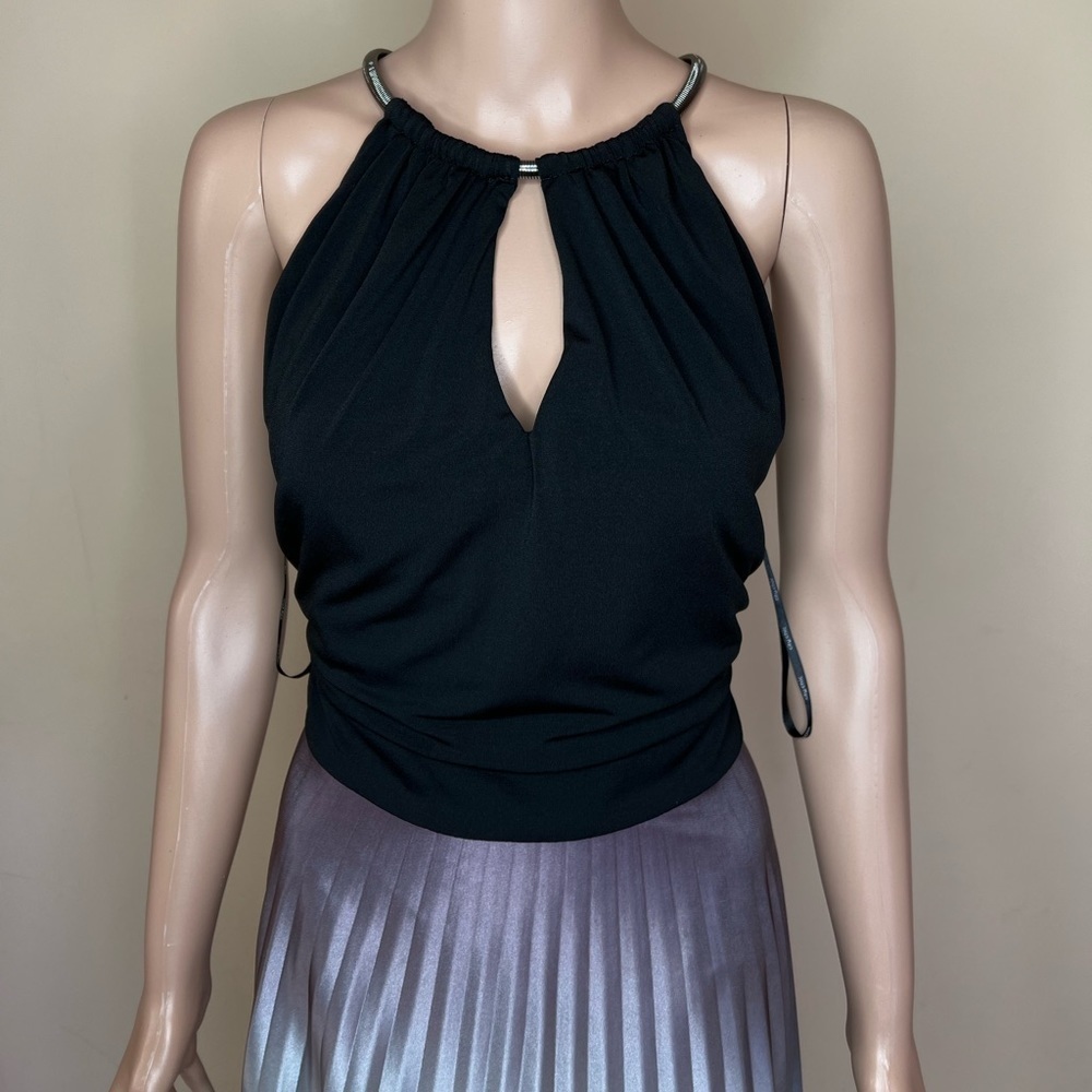 CITY CHIC Pleated Ombre Maxi Dress black/grey - Picture 12 of 12